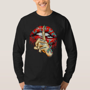 Camiseta Lábios Autismo não julgam o que você não entende