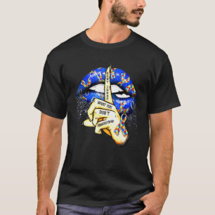 Camiseta Lábios Autismo não julgam o que você não entende