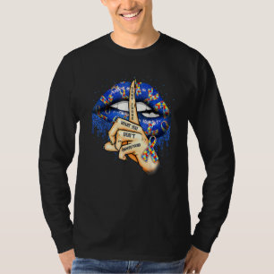 Camiseta Lábios Autismo não julgam o que você não entende