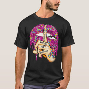 Camiseta Lábios Autismo não julgam o que você não entende