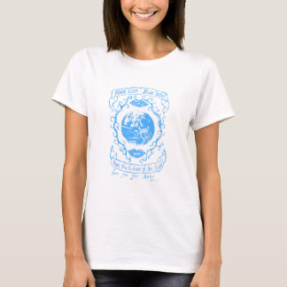 Camiseta Lábios Azuis, Veias Azuis. Em azul