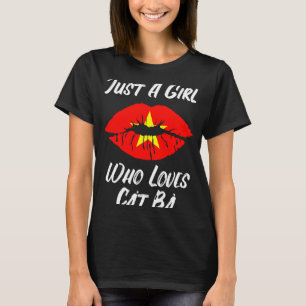 Camiseta Lábios Boca Ama Bandeira Vietnamita