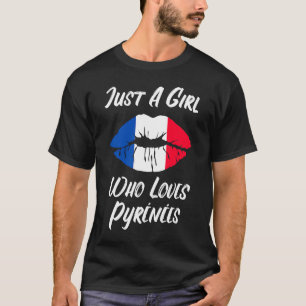 Camiseta Lábios Boca Ama Pirinéus Franceses