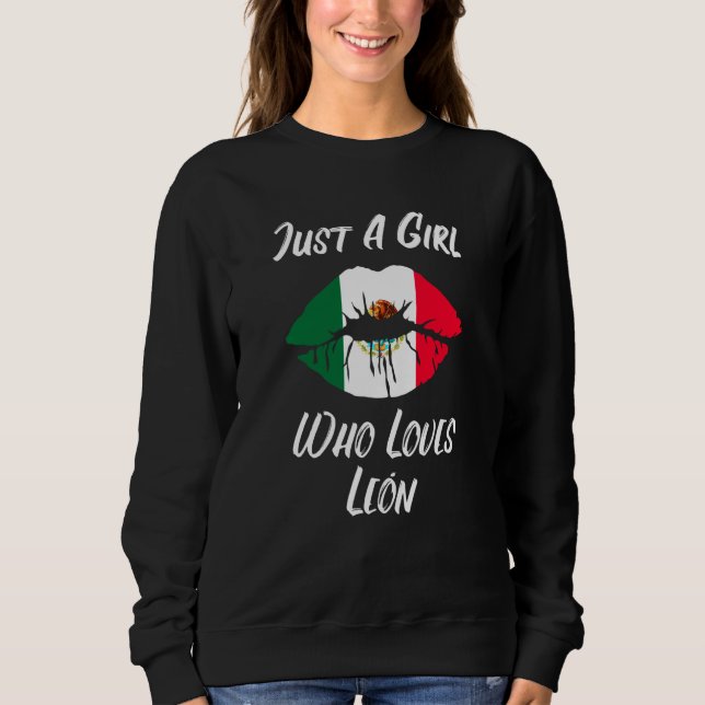 Camiseta Lábios Boca Amor Bandeira Mexicana León (Frente)