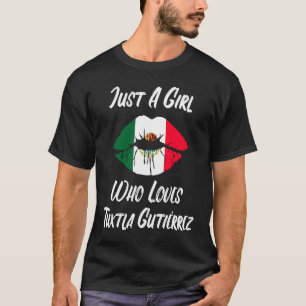 Camiseta Lábios Boca Amor Bandeira Mexicana Tuxtla Gutierre