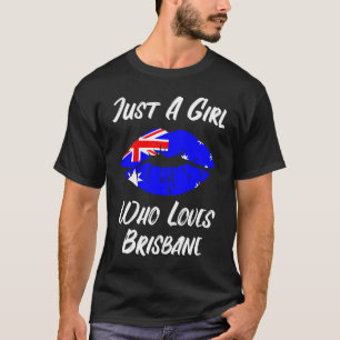 Camiseta Lábios Bouth Love - Bandeira Australiana Brisbane