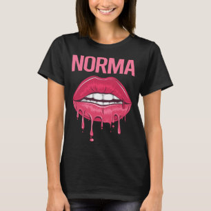 Camiseta Lábios Cor-de-Rosa - Nome Norma