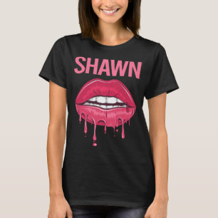 Camiseta Lábios Cor-de-Rosa - Shawn Name