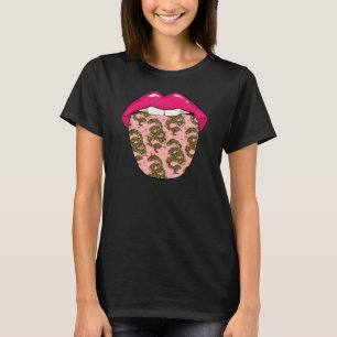 Camiseta Lábios de Boa Constrição Herpetólogo Reptile Serpe