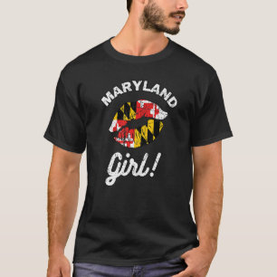 Camiseta Lábios de Sinalizador de MD de Maryland, Kiss Balt