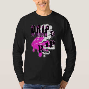 Camiseta Lábios De Vapneto E Rip E Anéis De Vapor Para A Ni