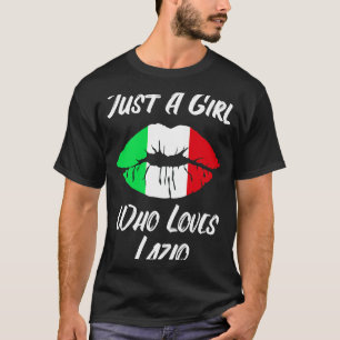 Camiseta Lábios do Lácio e Bandeira Italiana do Amor