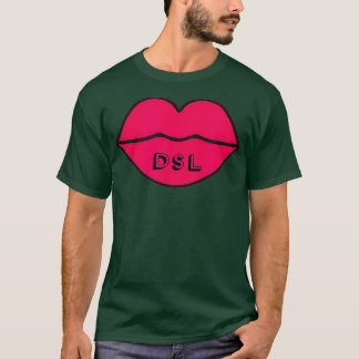 Camiseta LÁBIOS DSL Batom de Licitação Rosa-Grande