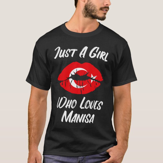 Camiseta Lábios e Boca Amar Bandeira Turca Manisa (Frente)