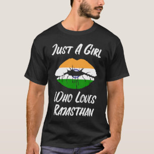 Camiseta Lábios e Boca Amor Bandeira Indiana Rajasthan
