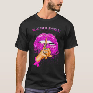 Camiseta Lábios em órbita Fita Cor de Fita Rosa Conheciment