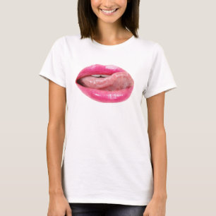 Camiseta Lábios femininas