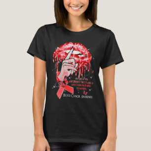 Camiseta Lábios Gotejantes Borboletas Mulheres Câncer de Sa