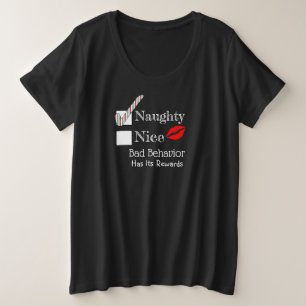 Camiseta Lábios impertinentes ou agradáveis do Natal do