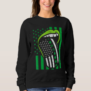 Camiseta Lábios Irlandeses Que Falam Umas Vezes O Dia de Sã