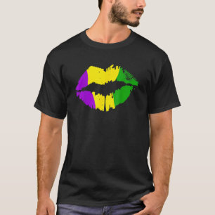 Camiseta Lábios Kiss Costume Mardi Gras