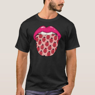 Camiseta Lábios Ladybug Entomologia Ladybird Inseto Ladybug