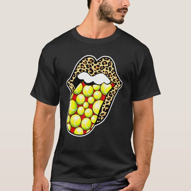 Camiseta Lábios-Leopardo-Tênis-Língua-Fiação (Frente)