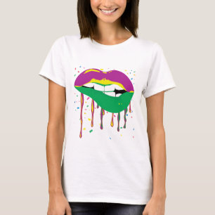 Camiseta Lábios Mardi Gras