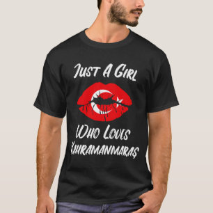 Camiseta Lábios Mouth Love Turco Flag Kahramanmaras