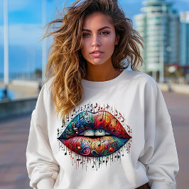 Camiseta Lábios musicais
