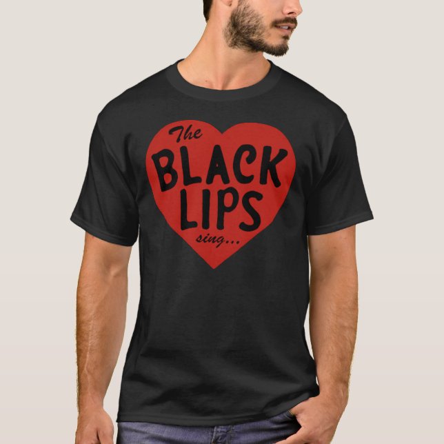 Camiseta LÁBIOS NEGROS Camisa-T clássica (Frente)