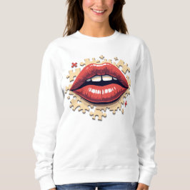 Camiseta Lábios quebra-cabeça