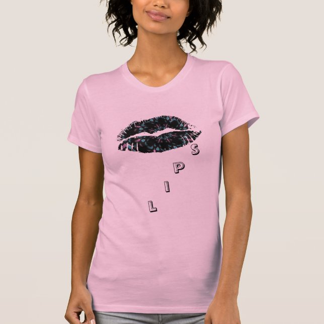 Camiseta Lábios quentes - Senhoras Capa AA Boné (Frente)