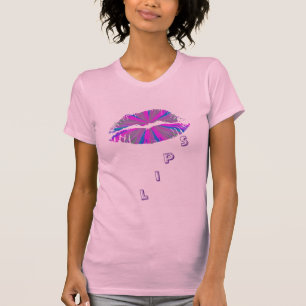 Camiseta Lábios quentes - Senhoras Capa AA Boné