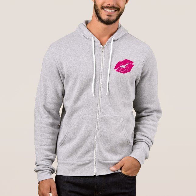Camiseta Lábios Rosa Beija (Frente)