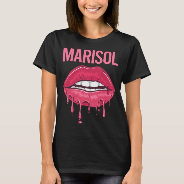 Camiseta Lábios Rosas - Marisol Nome (Frente)