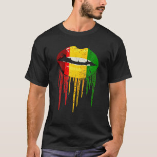 Camiseta Lábios Secadores De Rasta Vestuário De Reggae Ra
