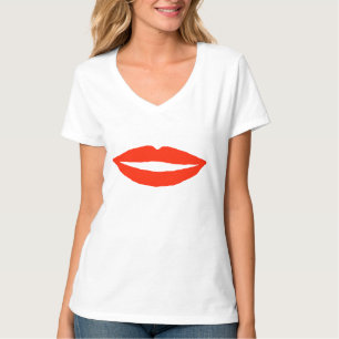 Camiseta Lábios vermelhos