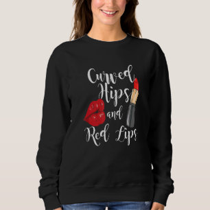 Camiseta Lábios Vermelhos Encantadores Pássaros Curvos Páss
