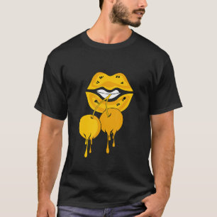 Camiseta Lábios Voluptuosos Gotejando Sneaker Match 1 High
