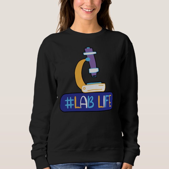 Camiseta Lablife Microscope Medical Laboratory Tech (Frente)