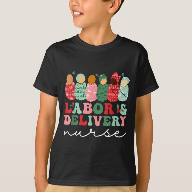Camiseta Labor And Delivery Nurse Shirt L&amp;d Nurse Chris (Frente)
