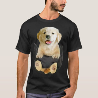 Camiseta Laboratório Amarelo Engraçado No Pocket Labrador R