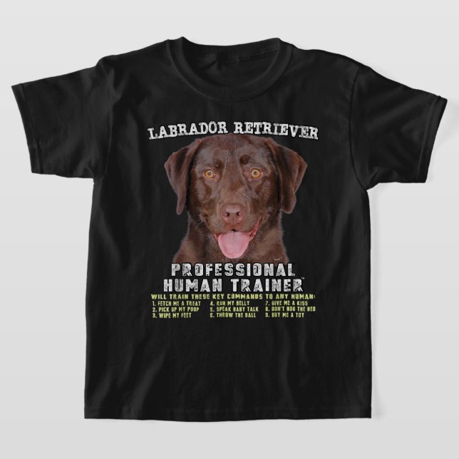 Camiseta Laboratório de Chocolate de Retriever do Labrador  (Postura )