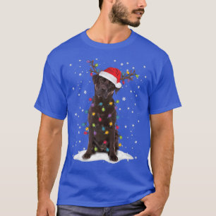 Camiseta Laboratório de Chocolate Labrador Árvore de Natal 