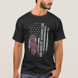 Camiseta Laboratório de Chocolate Mãe Bandeira Americana Br