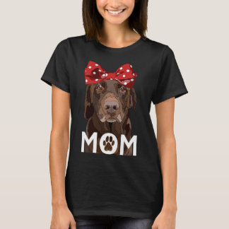 Camiseta Laboratório de Chocolate Mãe Brown Labrador Mãe