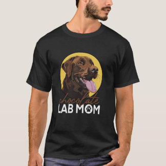 Camiseta Laboratório de Chocolate Mãe Brown Labrador Mãe