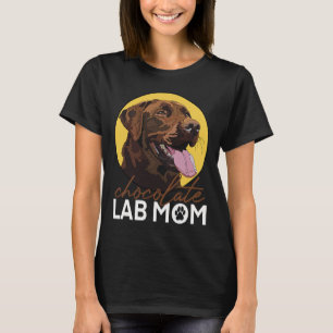 Camiseta Laboratório de Chocolate Mãe Brown Labrador Mãe