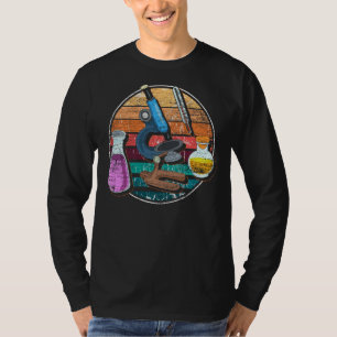 Camiseta Laboratório de Ciência do Geek Biólogo do Microscó